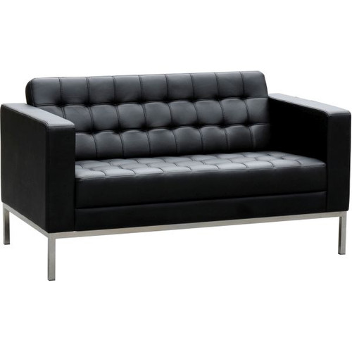 Como Lounge Two Seater 1370Wx770Hx770mmD Black leather
