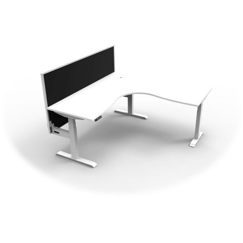 Rapidline B+CNRWS1P1818 NW/WS Boost + Corner Workstation White Top White Base