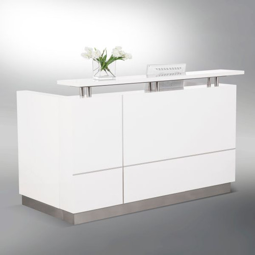 HUGO RECEPTION COUNTER W 1800 x D 950 x H 1150mm White