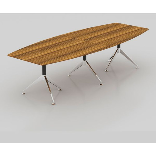 NOVARA BOARDROOM TABLE W 3000 x D 1200 x H 750mm Zebrano