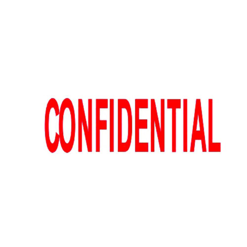 DESKMATE PRE INK STAMP CONFIDENTIAL Red C11