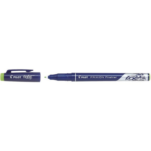 Pilot Frixion Fineliner Pen Erasable Fine Medium 0.45mm Light Green