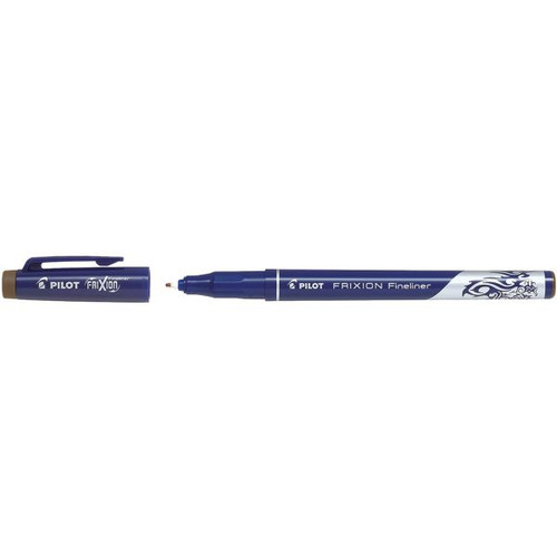Pilot Frixion Fineliner Pen Erasable Fine Medium 0.45mm Brown