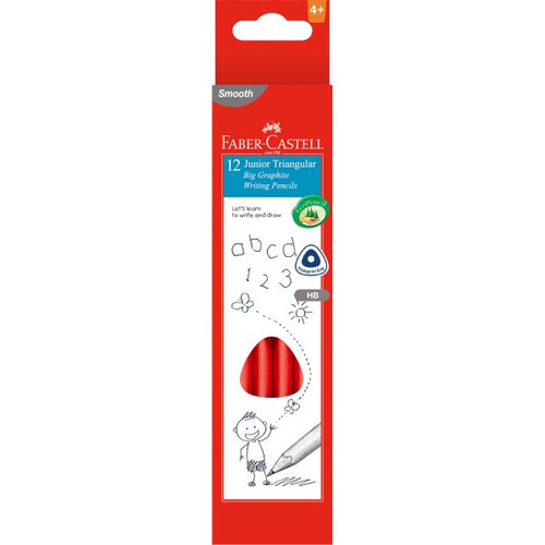 Faber-Castell Junior Triangular Graphite Pencil HB, Each
