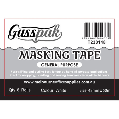 GUSSPAK MASKING TAPE 48mm x 50m (1 Roll)
