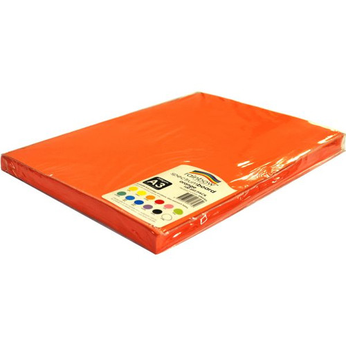 SPECTRUM BOARD A3 Orange 200gsm Pack of 100
