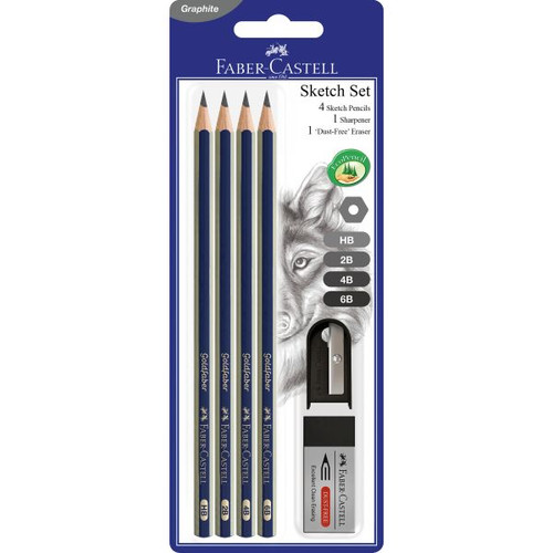 Faber-Castell Goldfaber Graphite Pencil Sketch Set of 6 Pcs