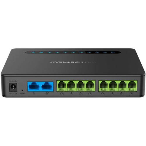 Grandstream HT818 Telephone Adapter 8 Port VoIP Gateway with Gigabit NAT router