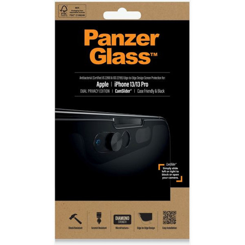 PanzerGlass Glass Screen Protector iPhone 13 Pro Black Privacy