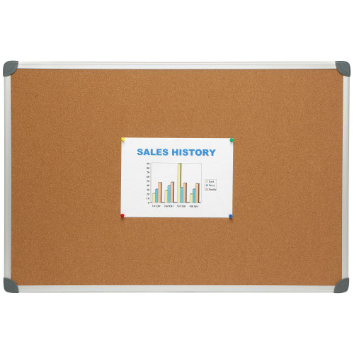 CORK BOARD ALUMINIUM FRAME 900 X 600 ACO-B10464