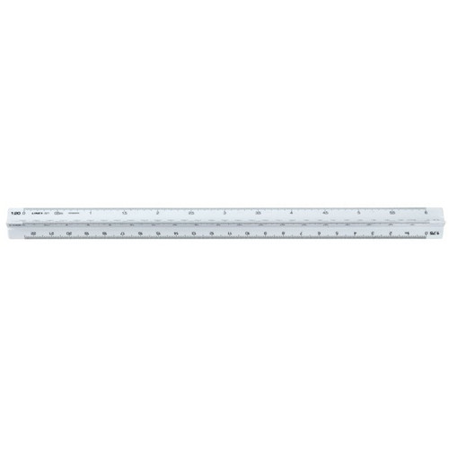 Linex Ruler Triangular Scale 321 30cm 1:20:25:50:75:125