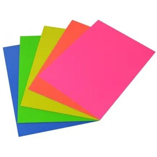 Rainbow A4 Fluro Board 290gsm Assorted Colours (Pack of 25)