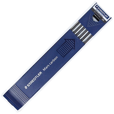 Staedtler 200 Mars Carbon Leads Pencil Refill 2mm - 2B, Tube of 12