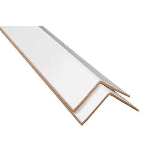 WHITE CARDBOARD CORNERS 60 X 60 X 4 X 1200mm PALLET OF 2100