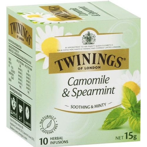 TWINNING TEA CAMOMILE & SPEARMINT PK10 CCC-449856