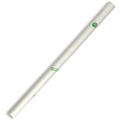 PAPER JUMBO STRAWS WHITE 10 X 250 (2500)