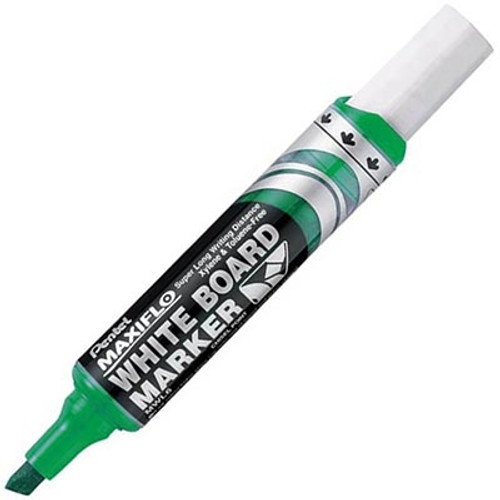 PENTEL MWL6 WHITEBOARD MARKER Maxiflo Chisel Point Green