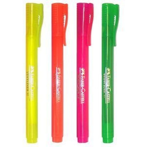 FABER-CASTELL TLI HIGHLIGHTER POCKET TEXTLINER WALLET OF 4 57-157704 (Replaced By FAB-57480204)
