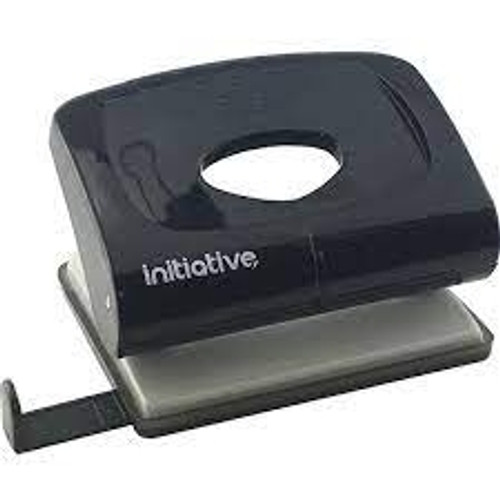 INITIATIVE HOLE PUNCH 2 HOLE 20 SHEET MEDIUM PLASTIC BLACK *** While Stocks Last - please enquire to confirm availability ***