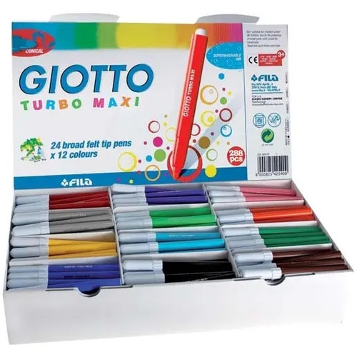 Giotto Turbo Maxi Schoolpack 288 Pieces