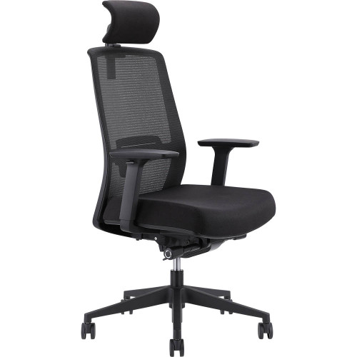 JIRRA FULLY ERGONOMIC HIGH MESH BACK SIDE CONTROL SYNCHRO CHAIR WITH ARMS & HEADREST (DO326 J333) ** ETA 31/5/2026 **