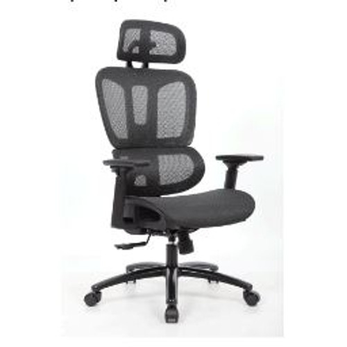 MONTANA HIGH BACK MESH EXECUTIVE CHAIR WITH HEADREST, 120KG USER RATING