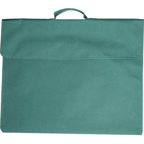 Library Bag Polyester Green with Hook & Loop Closure 600D