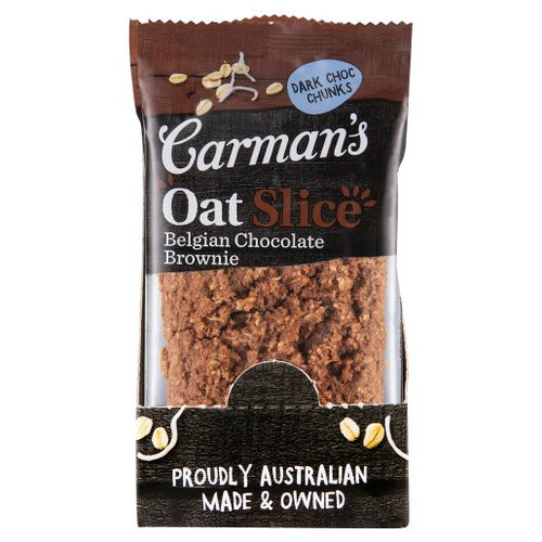 CARMANS BELGIAN CHOCOLATE BROWNIE HEALTH SNACKS OAT SLICE 70GM