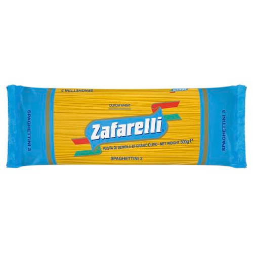 ZAFARELLI SPAGHETTINI #3 500GM