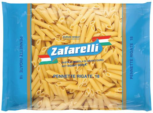ZAFARELLI PENNETTE RIGATE #18 500GM