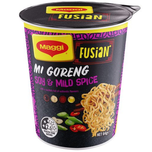 MAGGI FUSIAN SOY MILD SPICE NOODLE CUP 64GM