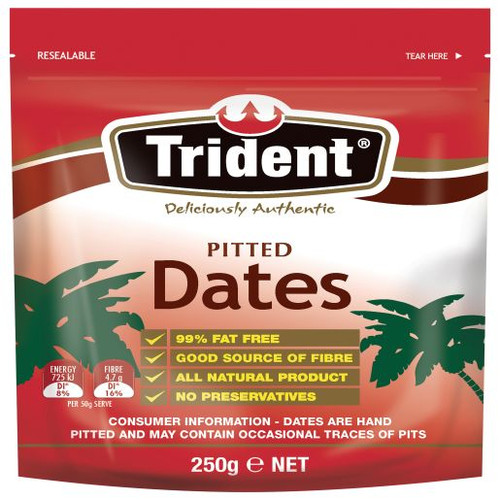 TRIDENT PITTED DATES 250GM