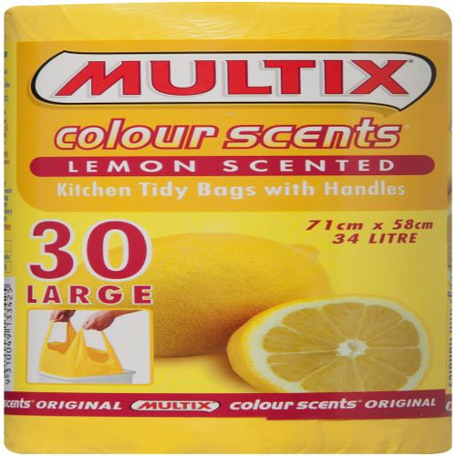 MULTIX COLOR SCENTS LEMON KITCHEN TIDY BAGS 30S