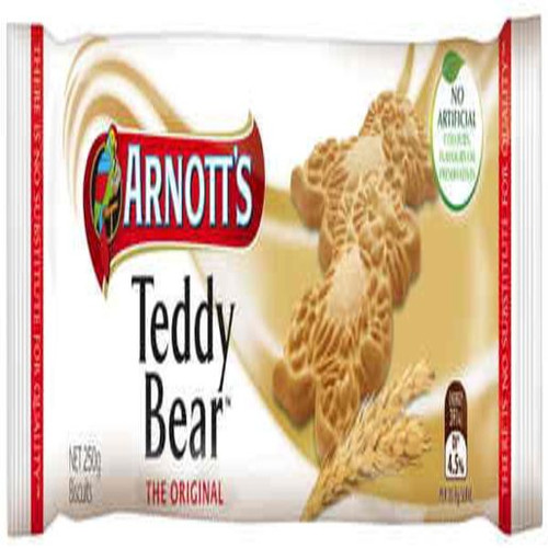 ARNOTTS BISCUITS TEDDY BEAR 250GM