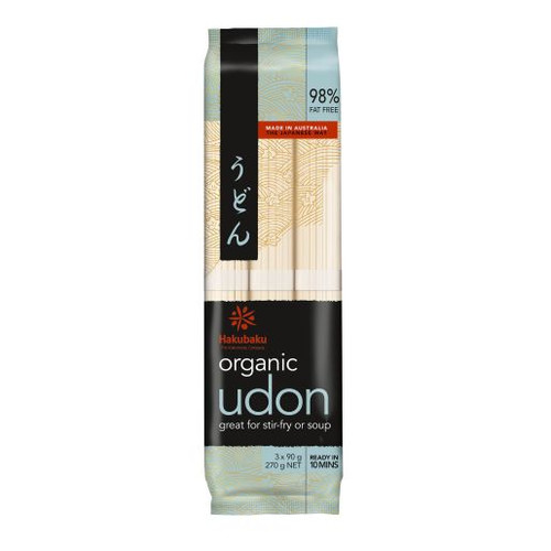 HAKUBAKU ORGANIC UDON NOODLE 270GM