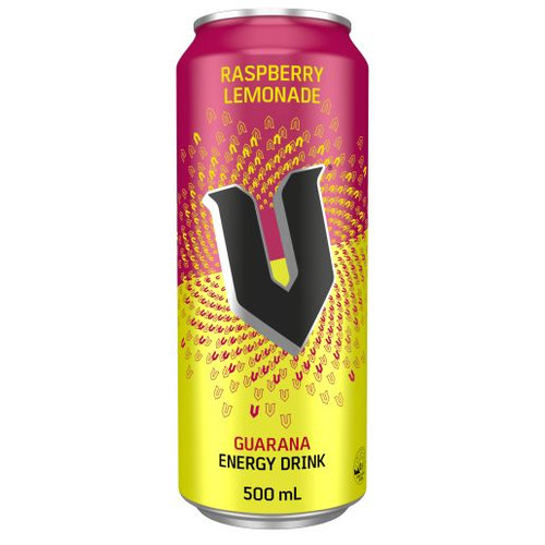 V ENERGY RASPBERRY LEMON ENERGY DRINK 500ML