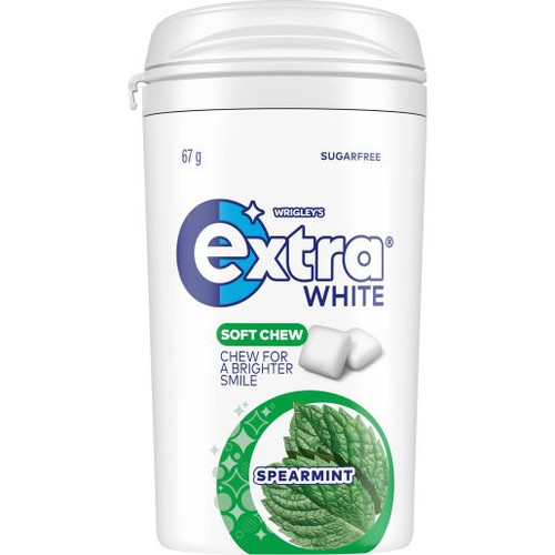 WRIGLEYS EXTRA SOFT CHEWS SPEARMINT BOTTLE 67GM