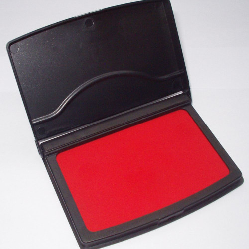 DESKMATE STAMP PAD 7x11cm Red