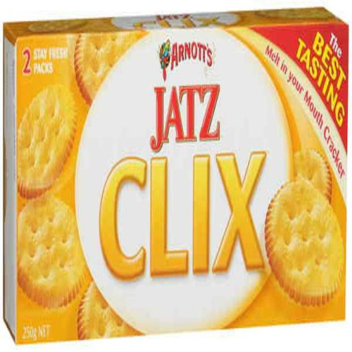 ARNOTTS CRACKERS JATZ CLIX 250GM