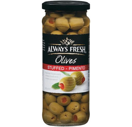 ALWAYS FRESH STUFFED SPANISH OLIVES 450GM