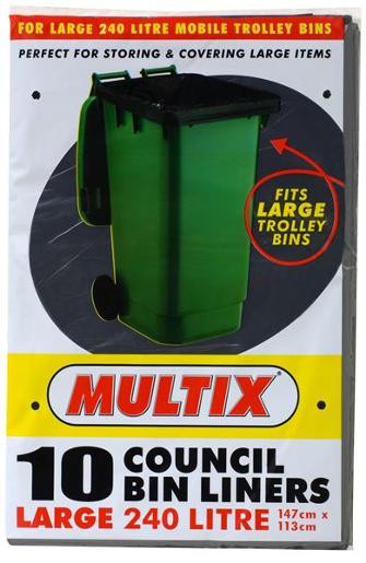 MULTIX COUNCIL BINLINERS 240L 10S