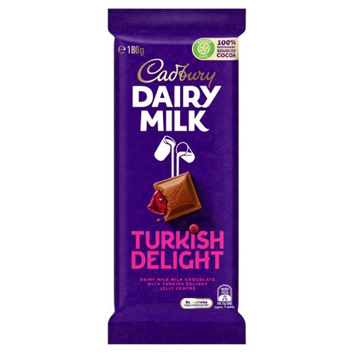 CADBURY TURKISH DELIGHT CHOCOLATE 180GM