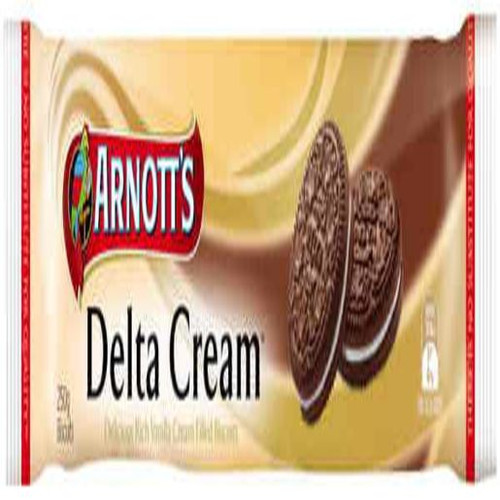 ARNOTTS DELTA CREAM BISCUITS 250GM