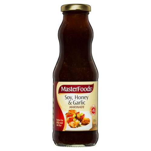 MASTERFOODS HONEY SOY & GARLIC MARINADE 375GM