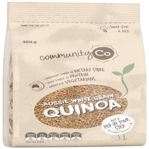 COMMUNITY CO WHITE QUINOA 350GM