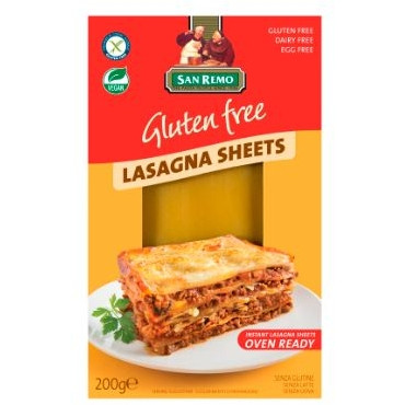 SAN REMO GLUTEN FREE LASAGNA 200GM