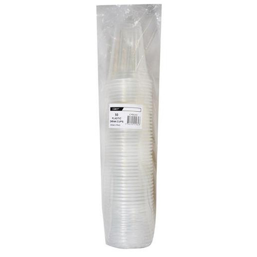 Capri Plastic Drinking Cups Clear 10 Oz/ 285ml, Pack of 50