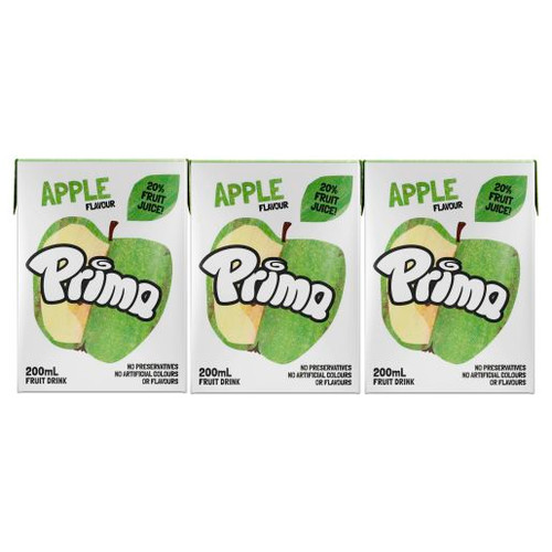 PRIMA APPLE FRUIT DRINK 6X200ML
