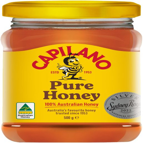 CAPILANO CLEAR HONEY SQUARE JAR 500GM
