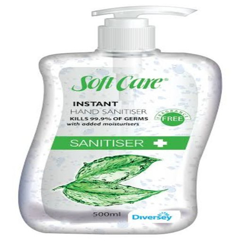 SOFT CARE FRAGRANCE FREE HAND SANITISER 500ML